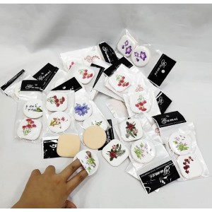 KIT 1 ESPONJA REDONDA + 1 ESPONJA QUADRADA PARA MAQUIAGEM SORTIDA