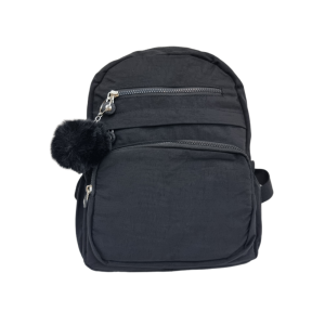 MOCHILA FEMININA LUXO COM POMPOM