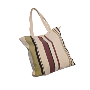 BOLSA GRANDE DE PANO LISTRADA